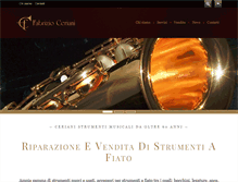 Tablet Screenshot of cerianistrumentimusicali.com